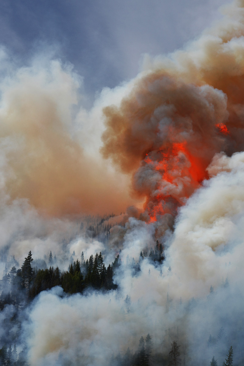 Skogbrann i Sel, Gudbrandsdalen. Foto: Jørn B. Olsen - Rolf Sørensen / Samfoto